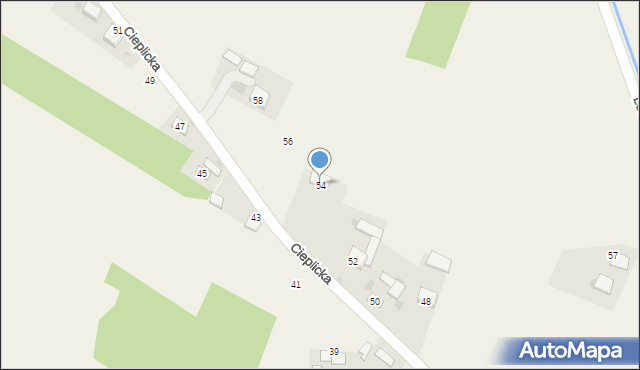 Jangrot, Cieplicka, 54, mapa Jangrot