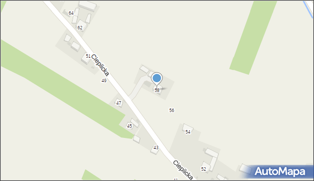 Jangrot, Cieplicka, 58, mapa Jangrot