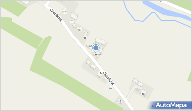Jangrot, Cieplicka, 62, mapa Jangrot
