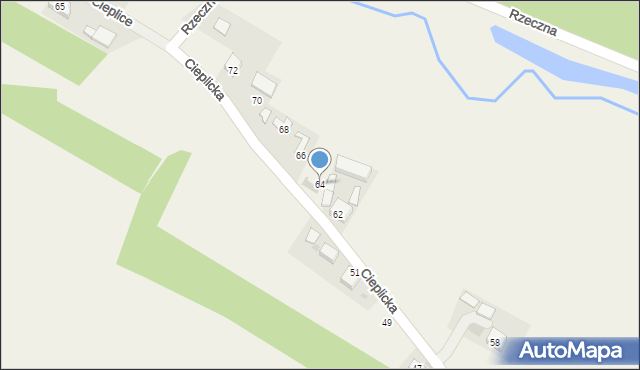 Jangrot, Cieplicka, 64, mapa Jangrot