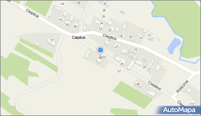 Jangrot, Cieplicka, 69, mapa Jangrot