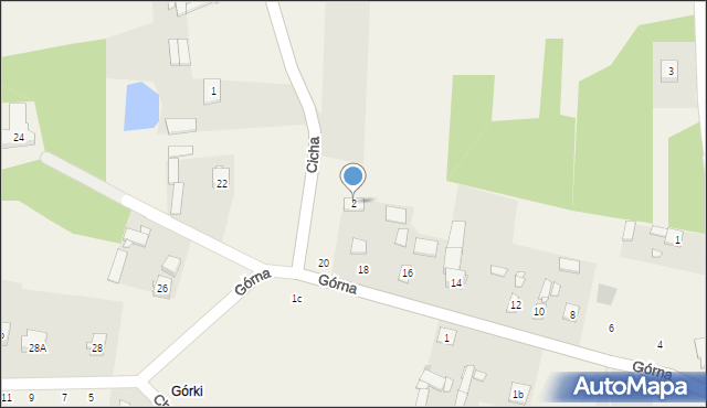 Janików, Cicha, 2, mapa Janików