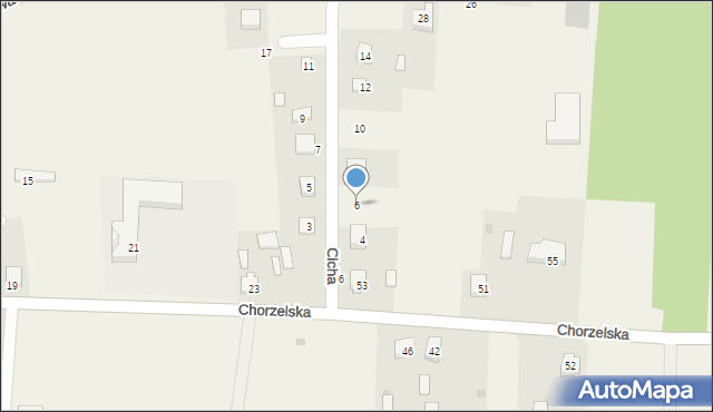 Janowo, Cicha, 6, mapa Janowo