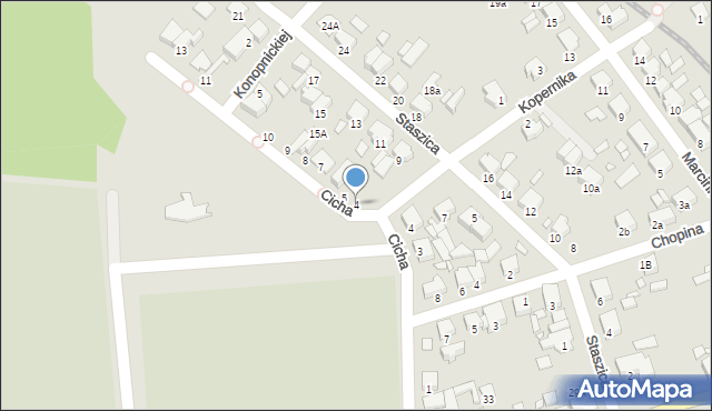 Jarocin, Cicha, 4, mapa Jarocin