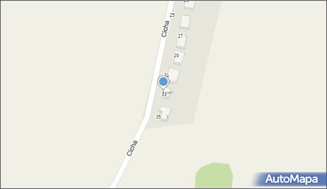 Jarszewo, Cicha, 33, mapa Jarszewo
