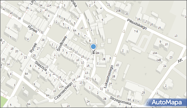 Jawor, Cicha, 4, mapa Jawor