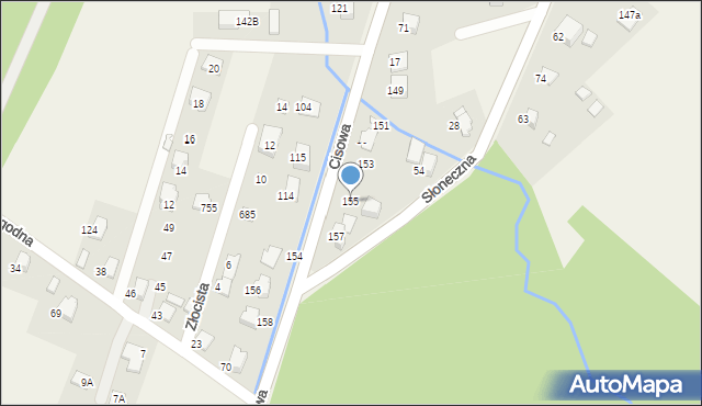 Jaworze, Cisowa, 155, mapa Jaworze