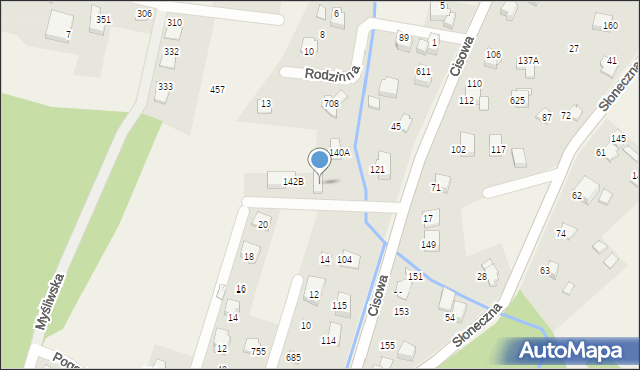 Jaworze, Cisowa, 7, mapa Jaworze