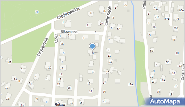 Jaworzno, Cichy Kącik, 6, mapa Jaworzno