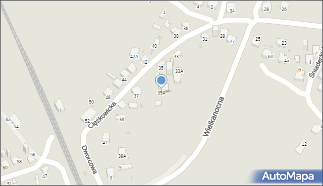 Jaworzno, Ciężkowicka, 35A, mapa Jaworzno