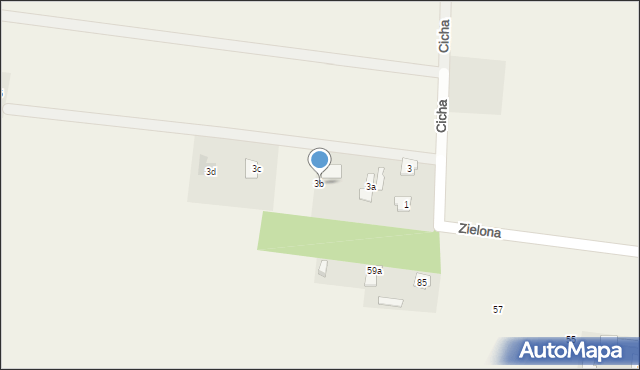 Jedlanka, Cicha, 3b, mapa Jedlanka