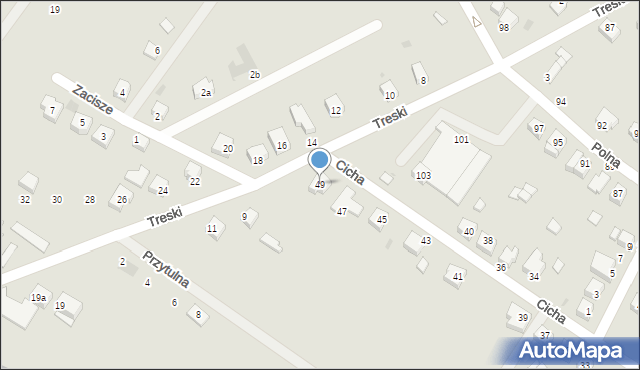 Jelcz-Laskowice, Cicha, 49, mapa Jelcz-Laskowice