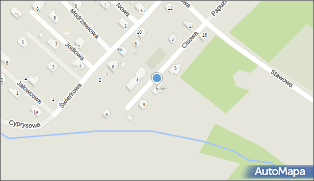 Jelcz-Laskowice, Cisowa, 7, mapa Jelcz-Laskowice