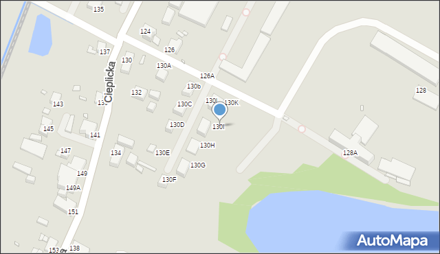 Jelenia Góra, Cieplicka, 130I, mapa Jelenia Góra