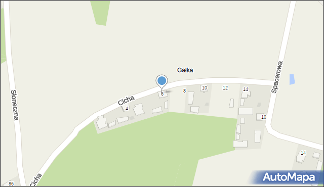 Kaczaki, Cicha, 6, mapa Kaczaki