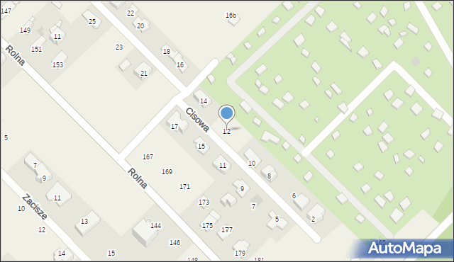 Kajetany, Cisowa, 12, mapa Kajetany