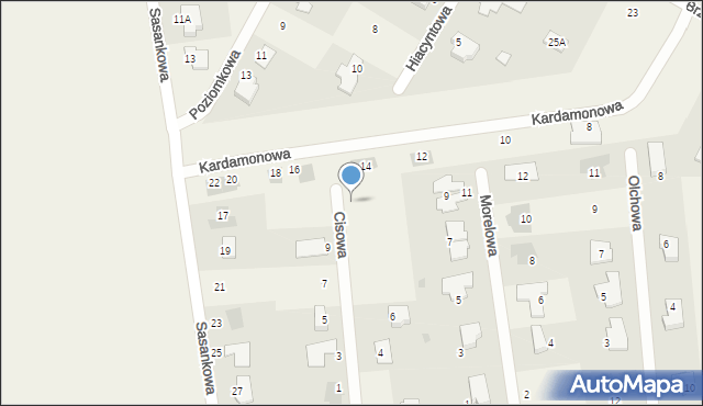 Kalinówka, Cisowa, 12, mapa Kalinówka