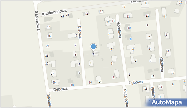 Kalinówka, Cisowa, 6, mapa Kalinówka