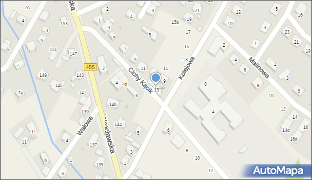 Kamieniec Wrocławski, Cichy Kącik, 13, mapa Kamieniec Wrocławski