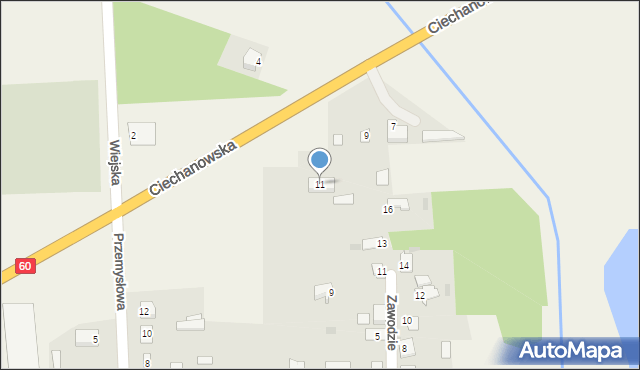 Karniewo, Ciechanowska, 11, mapa Karniewo