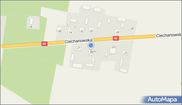 Karniewo, Ciechanowska, 25, mapa Karniewo