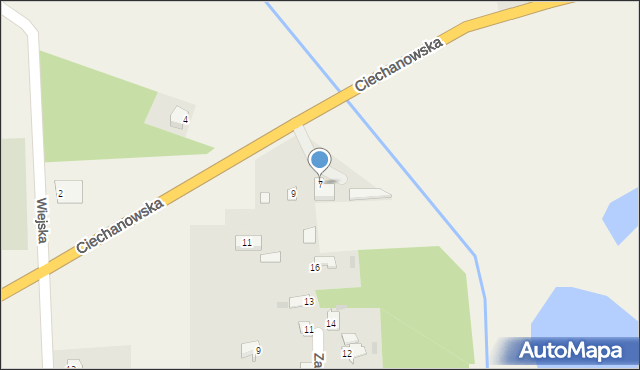 Karniewo, Ciechanowska, 7, mapa Karniewo