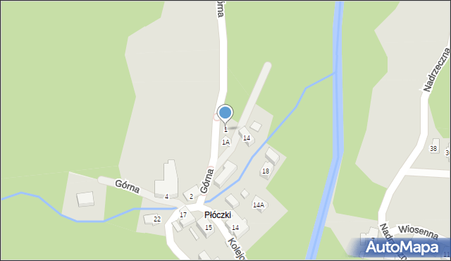 Karpacz, Cicha, 1, mapa Karpacz