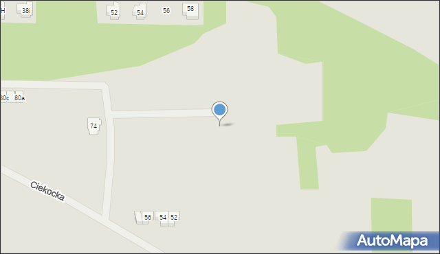 Kielce, Ciekocka, 64d, mapa Kielc