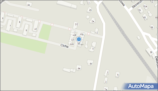 Kłecko, Cicha, 12m, mapa Kłecko