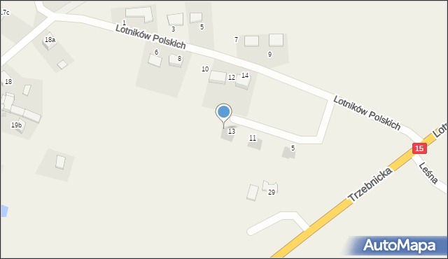 Kobylice, Cicha, 15, mapa Kobylice