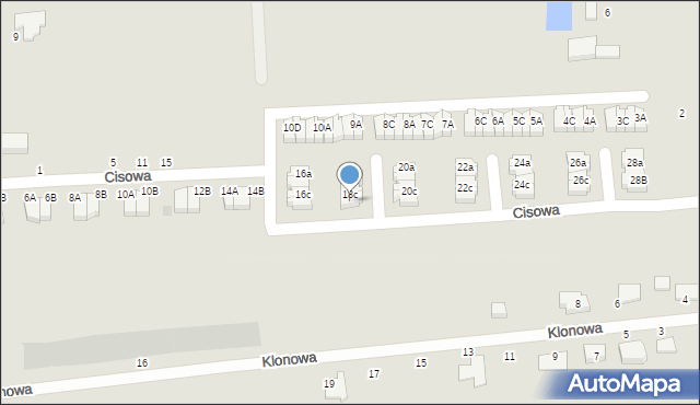 Kobylnica, Cisowa, 18d, mapa Kobylnica