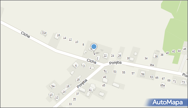 Kolonia, Cicha, 4, mapa Kolonia