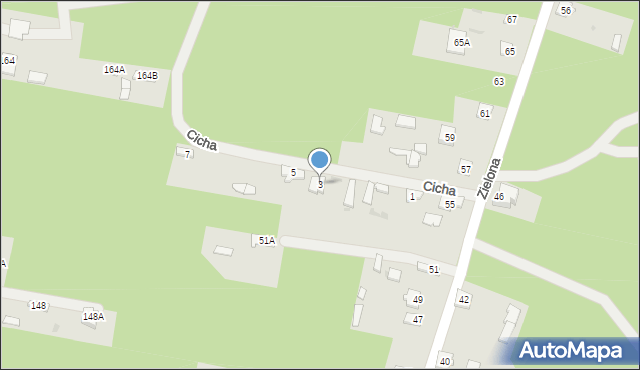 Koniecpol, Cicha, 3, mapa Koniecpol