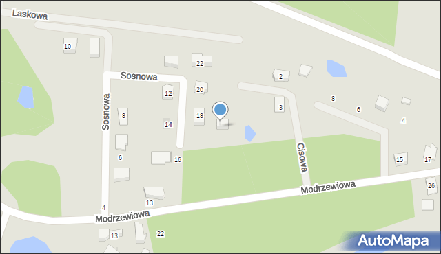 Kościerzyna, Cisowa, 1, mapa Kościerzyna