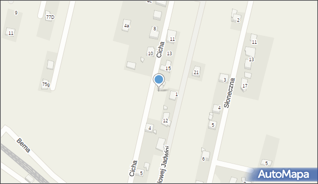 Koszęcin, Cicha, 17, mapa Koszęcin