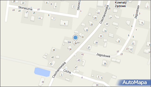 Kownaty Żędowe, Ciechanowska, 34, mapa Kownaty Żędowe