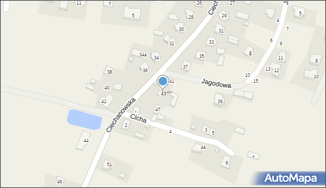 Kownaty Żędowe, Ciechanowska, 43, mapa Kownaty Żędowe