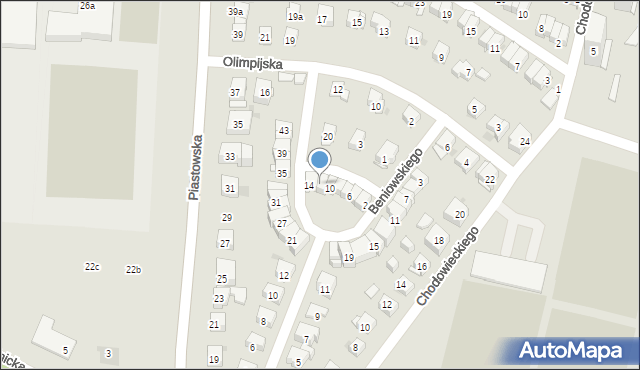Kraków, Cichy Kącik, 12, mapa Krakowa
