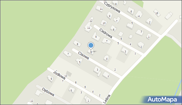 Krępa Słupska, Cisowa, 6, mapa Krępa Słupska