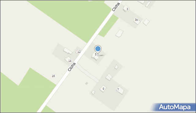 Kruklanki, Cicha, 5a, mapa Kruklanki