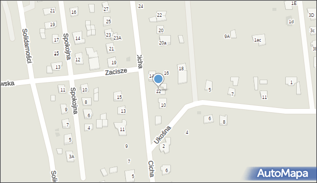 Kruszwica, Cicha, 12, mapa Kruszwica