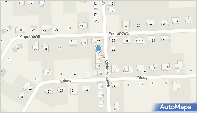 Książenice, Cichociemnych, 25, mapa Książenice