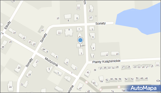 Książenice, Cichociemnych, 3, mapa Książenice