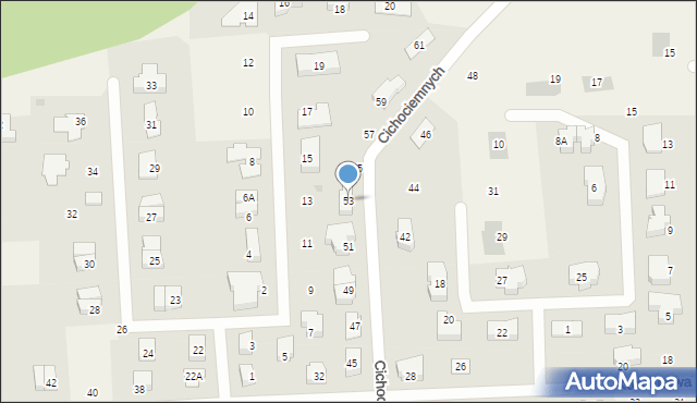 Książenice, Cichociemnych, 53, mapa Książenice