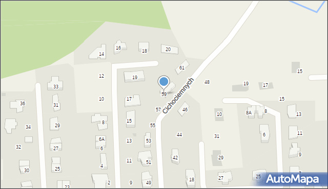 Książenice, Cichociemnych, 59, mapa Książenice