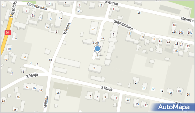 Kunice, Ciepła, 4, mapa Kunice