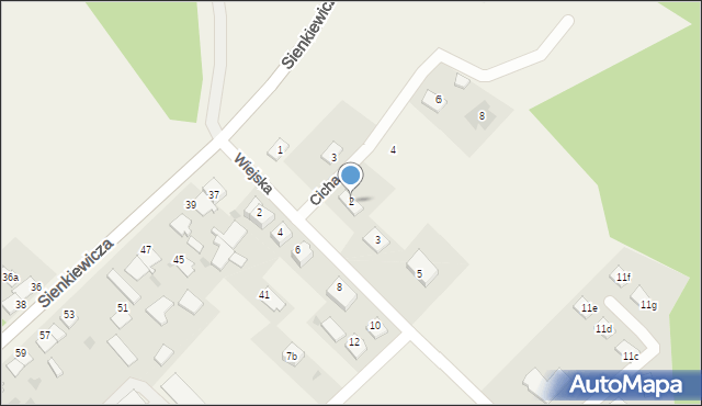 Kurzętnik, Cicha, 2, mapa Kurzętnik