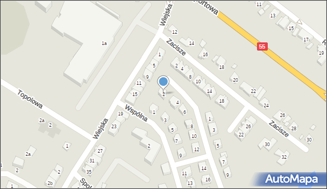Kwidzyn, Cicha, 2, mapa Kwidzyn
