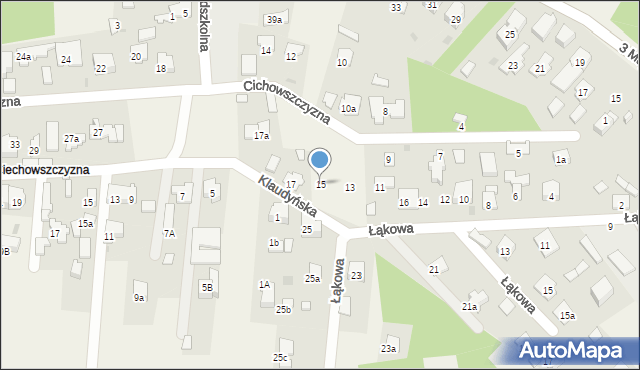 Laski, Cichowszczyzna, 15, mapa Laski