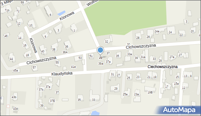 Laski, Cichowszczyzna, 49, mapa Laski